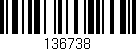 Código de barras (EAN, GTIN, SKU, ISBN): '136738'