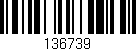 Código de barras (EAN, GTIN, SKU, ISBN): '136739'