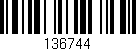 Código de barras (EAN, GTIN, SKU, ISBN): '136744'