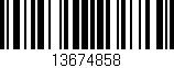 Código de barras (EAN, GTIN, SKU, ISBN): '13674858'