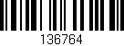 Código de barras (EAN, GTIN, SKU, ISBN): '136764'