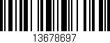 Código de barras (EAN, GTIN, SKU, ISBN): '13678697'