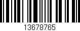 Código de barras (EAN, GTIN, SKU, ISBN): '13678765'