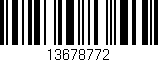 Código de barras (EAN, GTIN, SKU, ISBN): '13678772'