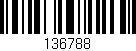 Código de barras (EAN, GTIN, SKU, ISBN): '136788'