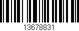 Código de barras (EAN, GTIN, SKU, ISBN): '13678831'