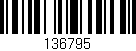 Código de barras (EAN, GTIN, SKU, ISBN): '136795'