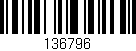 Código de barras (EAN, GTIN, SKU, ISBN): '136796'