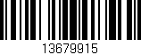 Código de barras (EAN, GTIN, SKU, ISBN): '13679915'