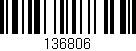 Código de barras (EAN, GTIN, SKU, ISBN): '136806'