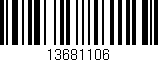 Código de barras (EAN, GTIN, SKU, ISBN): '13681106'