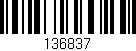Código de barras (EAN, GTIN, SKU, ISBN): '136837'