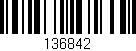 Código de barras (EAN, GTIN, SKU, ISBN): '136842'