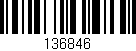 Código de barras (EAN, GTIN, SKU, ISBN): '136846'