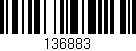 Código de barras (EAN, GTIN, SKU, ISBN): '136883'