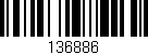 Código de barras (EAN, GTIN, SKU, ISBN): '136886'