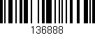 Código de barras (EAN, GTIN, SKU, ISBN): '136888'