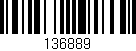Código de barras (EAN, GTIN, SKU, ISBN): '136889'