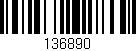 Código de barras (EAN, GTIN, SKU, ISBN): '136890'