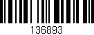 Código de barras (EAN, GTIN, SKU, ISBN): '136893'