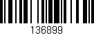 Código de barras (EAN, GTIN, SKU, ISBN): '136899'