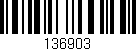 Código de barras (EAN, GTIN, SKU, ISBN): '136903'