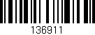 Código de barras (EAN, GTIN, SKU, ISBN): '136911'