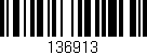 Código de barras (EAN, GTIN, SKU, ISBN): '136913'