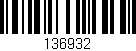 Código de barras (EAN, GTIN, SKU, ISBN): '136932'