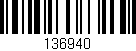 Código de barras (EAN, GTIN, SKU, ISBN): '136940'