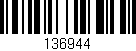 Código de barras (EAN, GTIN, SKU, ISBN): '136944'