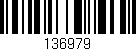 Código de barras (EAN, GTIN, SKU, ISBN): '136979'