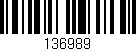 Código de barras (EAN, GTIN, SKU, ISBN): '136989'