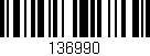 Código de barras (EAN, GTIN, SKU, ISBN): '136990'