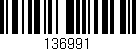 Código de barras (EAN, GTIN, SKU, ISBN): '136991'