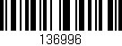 Código de barras (EAN, GTIN, SKU, ISBN): '136996'