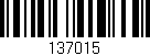 Código de barras (EAN, GTIN, SKU, ISBN): '137015'