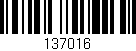 Código de barras (EAN, GTIN, SKU, ISBN): '137016'