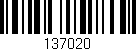 Código de barras (EAN, GTIN, SKU, ISBN): '137020'