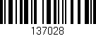 Código de barras (EAN, GTIN, SKU, ISBN): '137028'