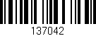 Código de barras (EAN, GTIN, SKU, ISBN): '137042'