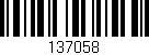 Código de barras (EAN, GTIN, SKU, ISBN): '137058'