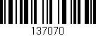 Código de barras (EAN, GTIN, SKU, ISBN): '137070'