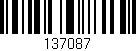 Código de barras (EAN, GTIN, SKU, ISBN): '137087'