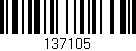 Código de barras (EAN, GTIN, SKU, ISBN): '137105'