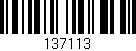 Código de barras (EAN, GTIN, SKU, ISBN): '137113'