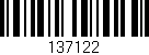 Código de barras (EAN, GTIN, SKU, ISBN): '137122'