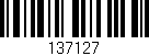 Código de barras (EAN, GTIN, SKU, ISBN): '137127'