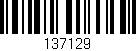 Código de barras (EAN, GTIN, SKU, ISBN): '137129'