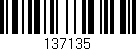 Código de barras (EAN, GTIN, SKU, ISBN): '137135'